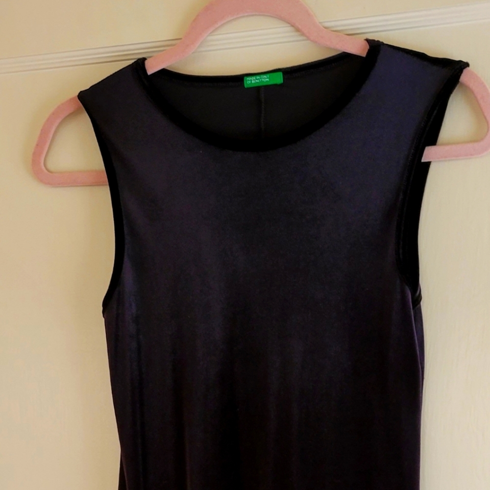 Benetton Black Velvet Dress